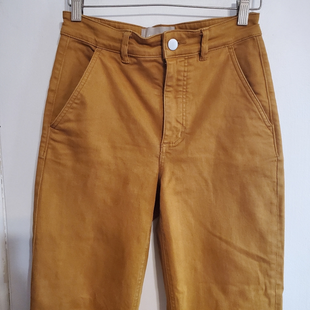 Everlane Cropped Straight Leg Pant Size 2 Regular Granola Retro Minimalism artsy - Picture 3 of 16